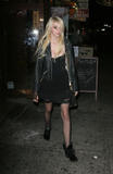 Taylor Momsen Flashes Her Stocking Tops
